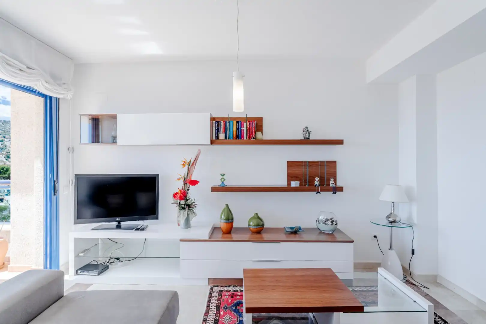 Sala de estar de Apartamento en venta en Calpe / Calp con Terraza y Amueblado