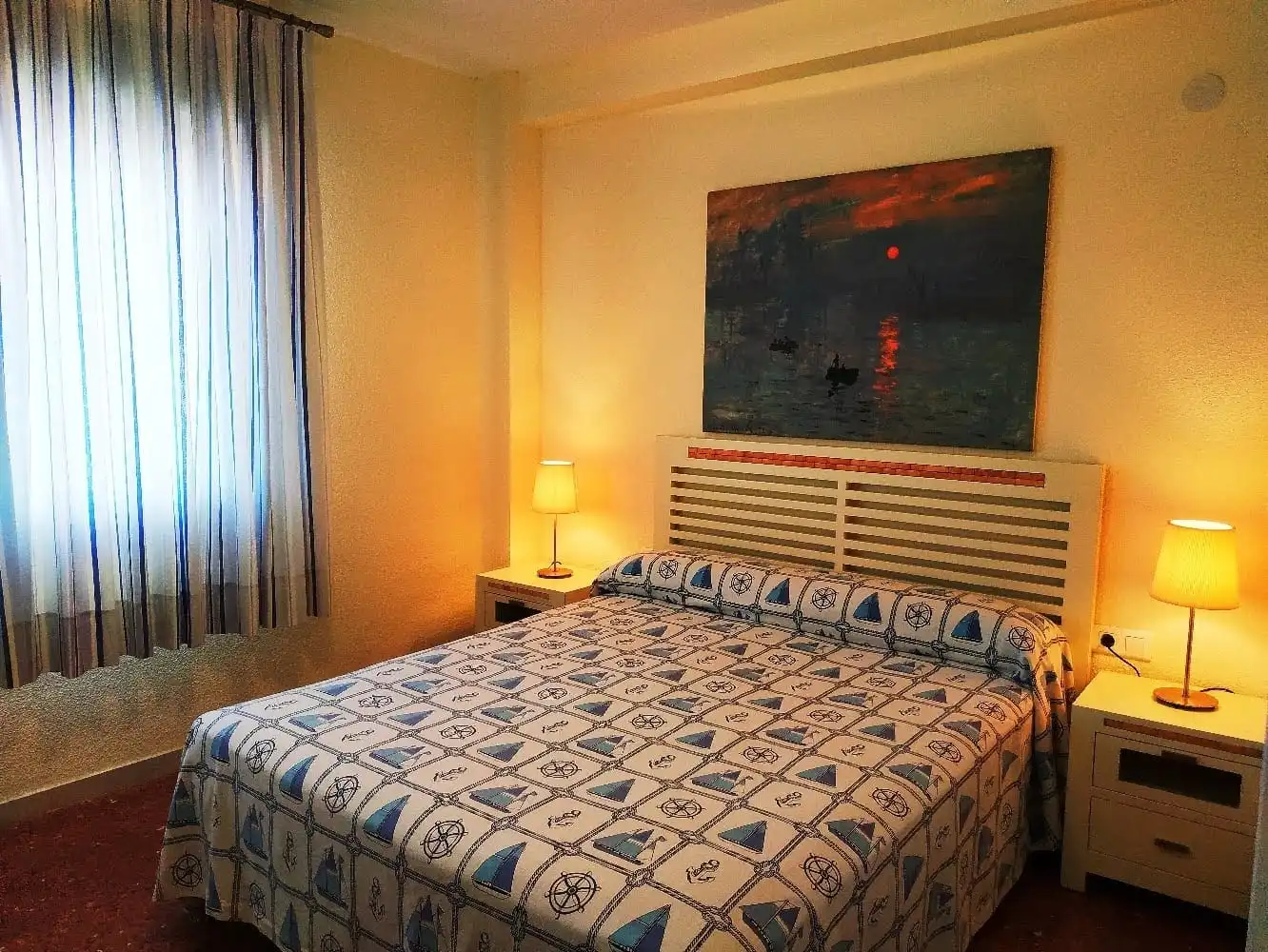 Bedroom of Flat for rent in Punta Umbría  with Air Conditioner, Terrace and Furnished