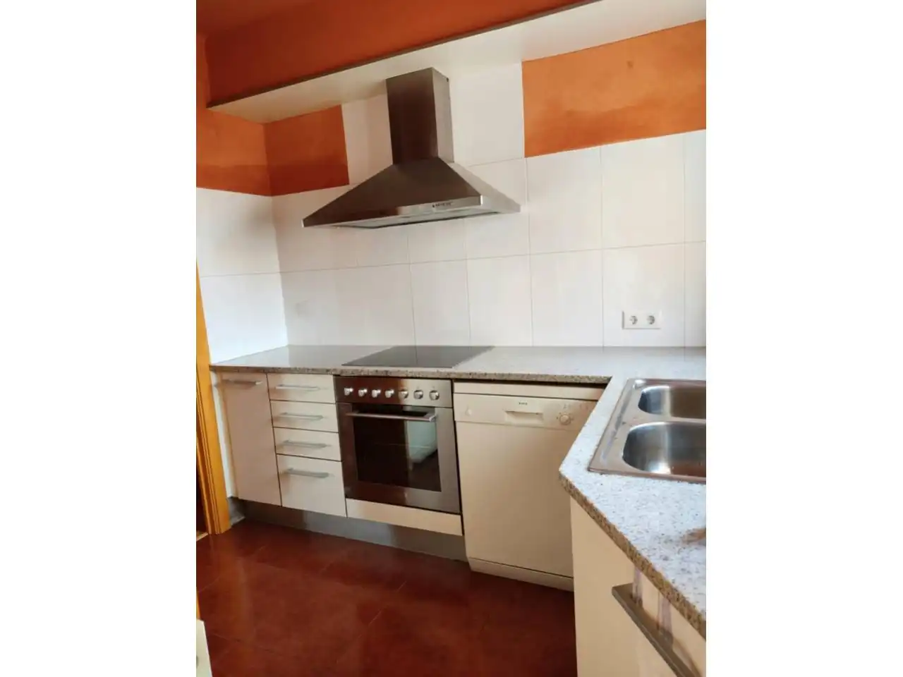 Kitchen of Flat for sale in Girona Capital  with Heating, Parquet flooring and Balcony
