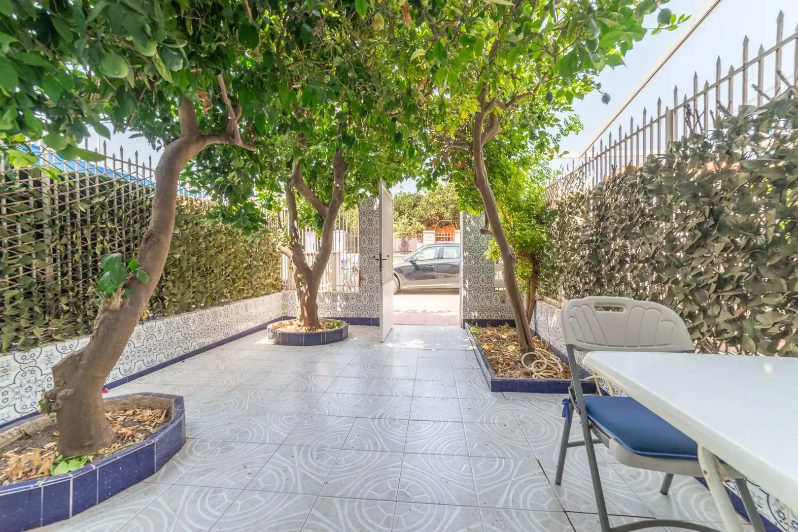 Terrassa de Casa adosada en venda en San Javier amb Aire condicionat, Jardí privat i Moblat