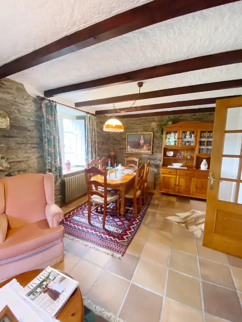Comedor de Casa o chalet en venta en A Pontenova   con Calefacción, Jardín privado y Parquet