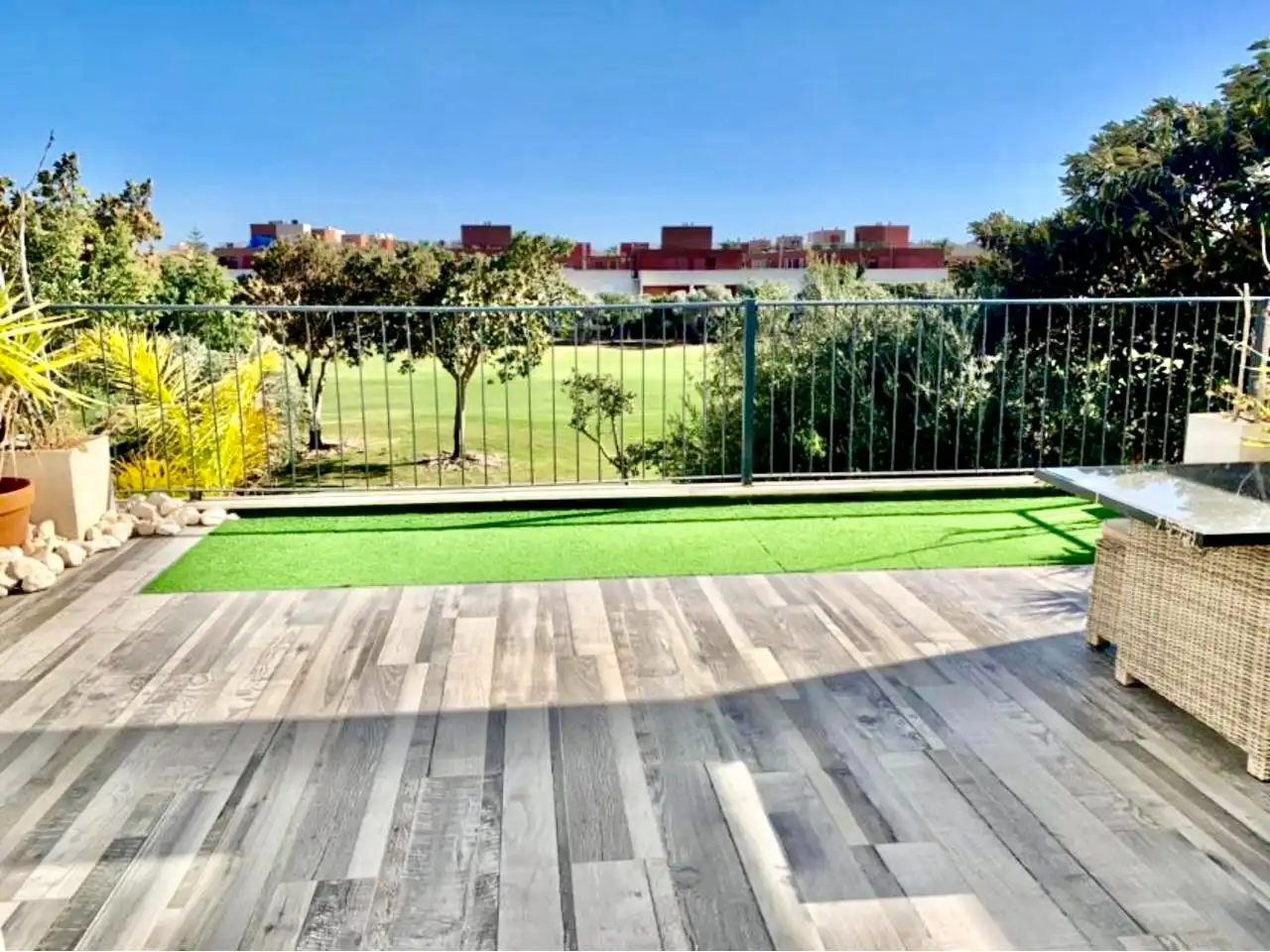 Terrassa de Casa adosada en venda en Alicante / Alacant amb Aire condicionat, Calefacció i Jardí privat