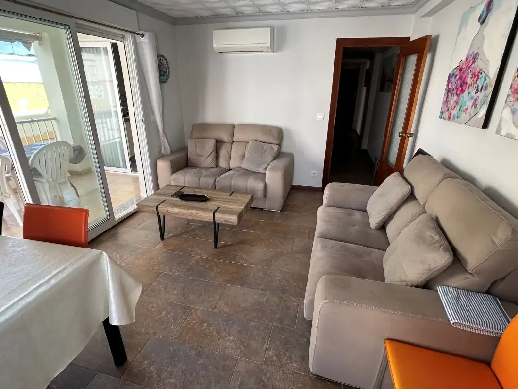 Living room of Apartments for sale in Miramar  with Air Conditioner, Terrace and Furnished