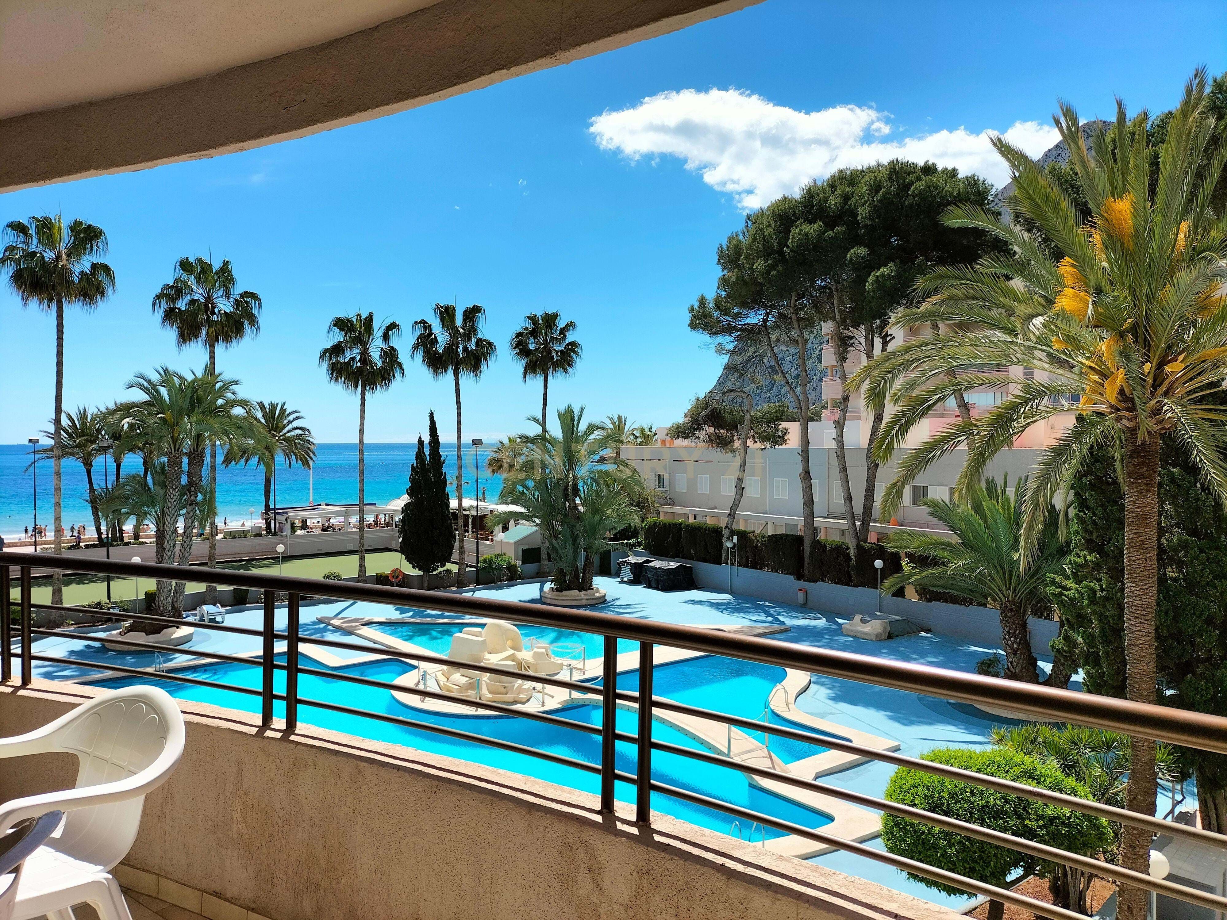 Piscina de Piso de alquiler en Calpe / Calp con Aire acondicionado