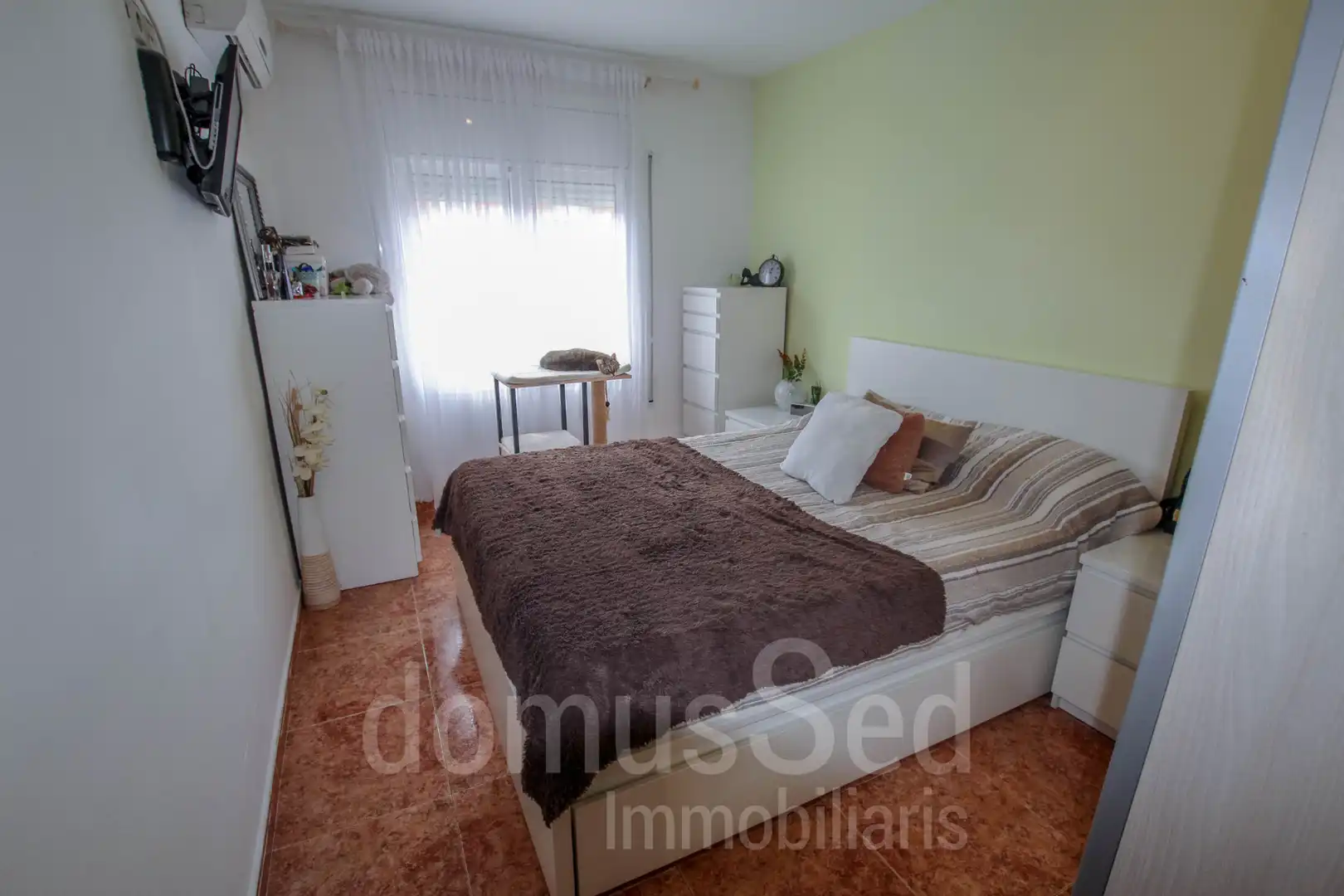 Bedroom of Flat for rent in El Masnou  with Air Conditioner, Heating and Terrace