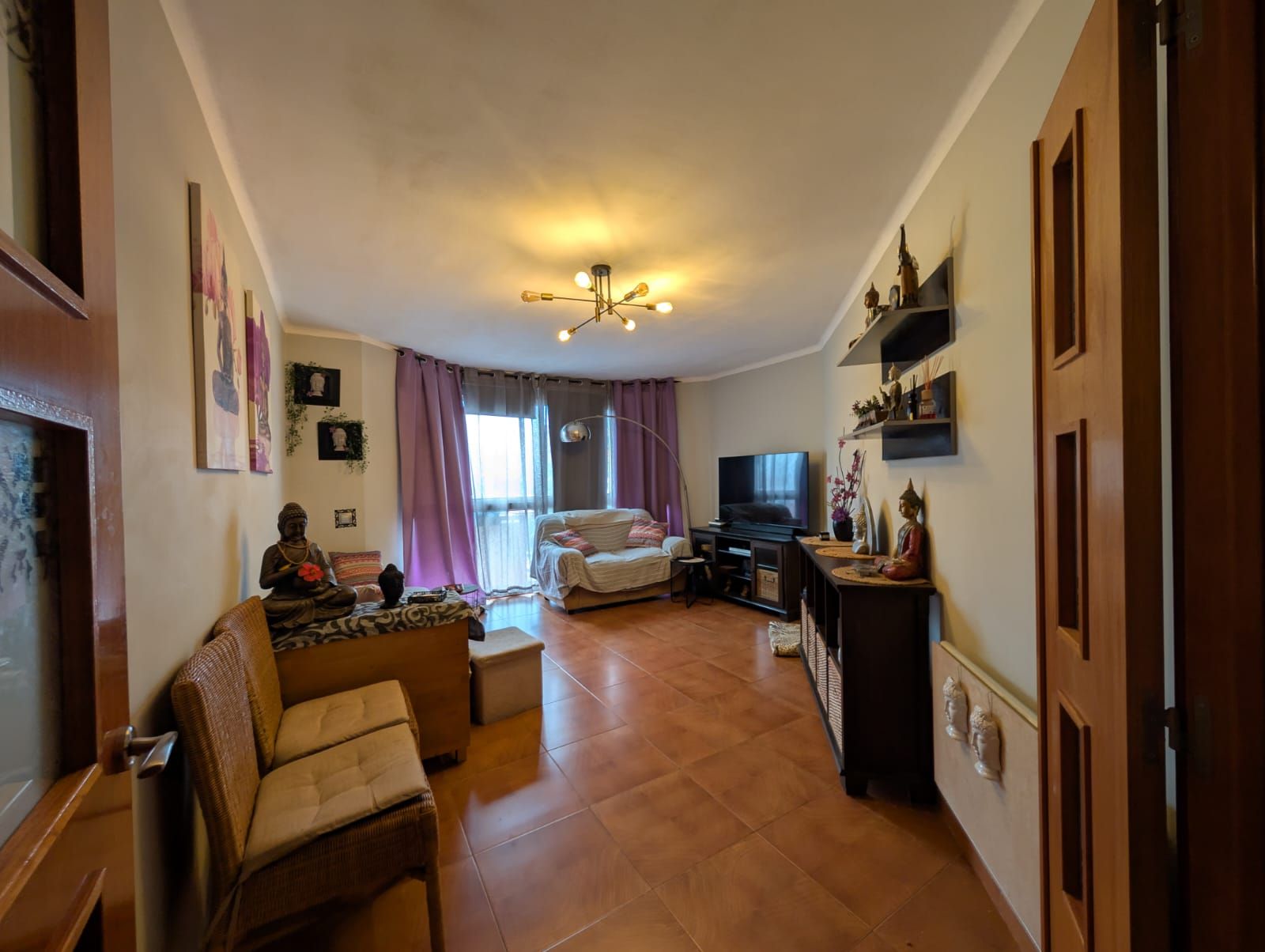 Living room of Flat for sale in Cornellà de Llobregat  with Heating and Balcony