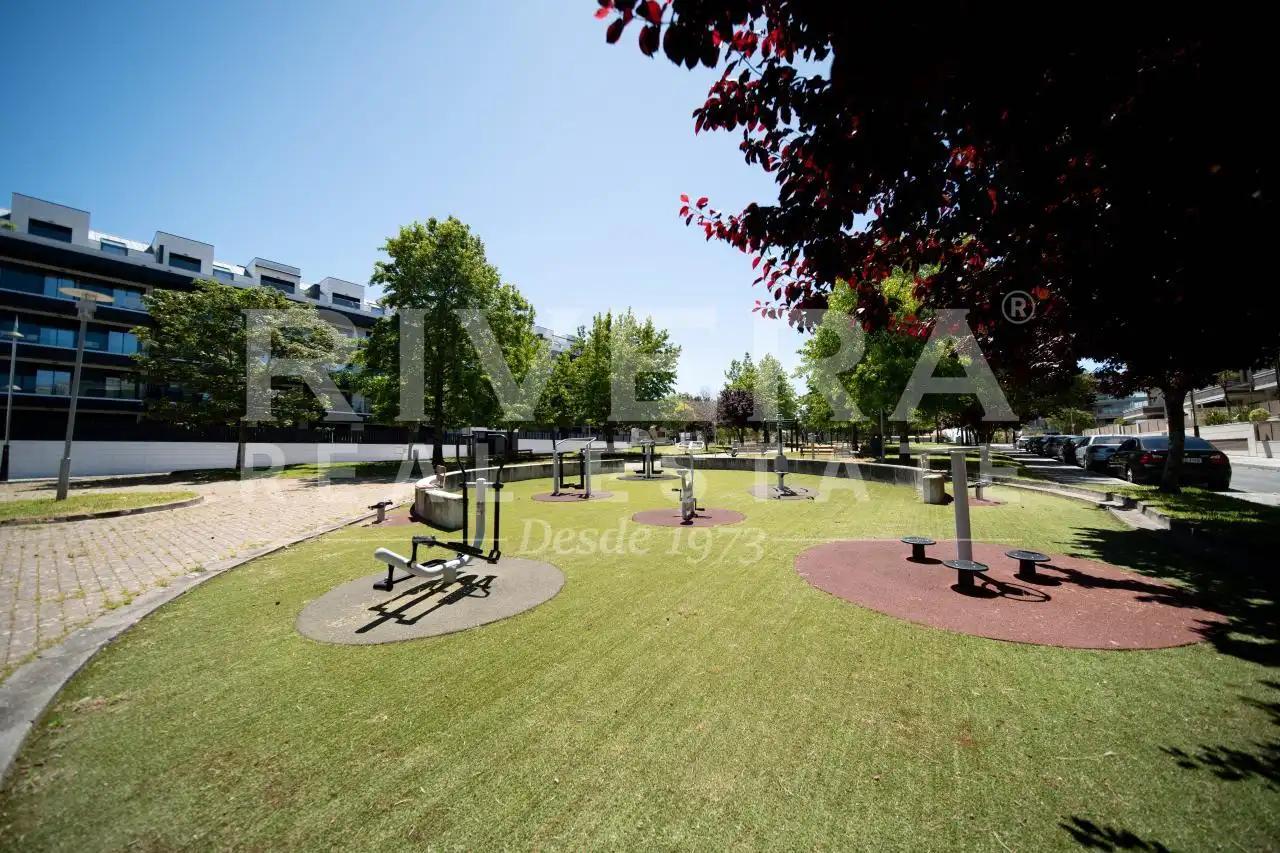 Garten von Wohnung zum Verkauf in Sanxenxo mit Heizung, Terrasse und Abstellraum