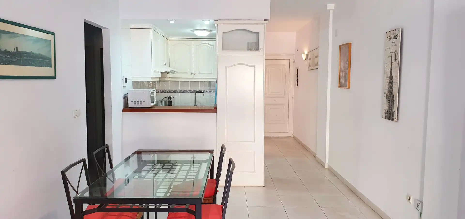 Cocina de Apartamento de alquiler en Dénia con Aire acondicionado, Calefacción y Terraza