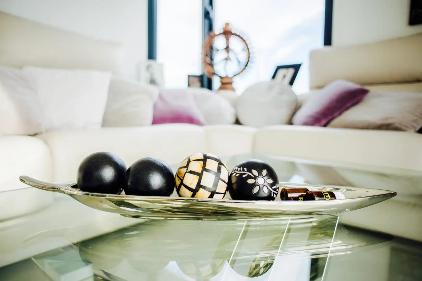 Living room of Houses for rent in Estepona  with Air Conditioner, Private garden and Swimming Pool