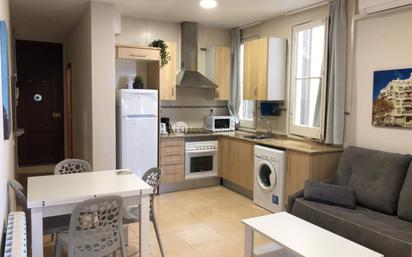 Kitchen of Flat for sale in  Barcelona Capital  with Air Conditioner, Furnished and Balcony