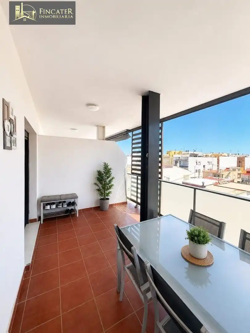 Terrassa de Dúplex en venda en Chilches / Xilxes amb Aire condicionat, Terrassa i Moblat