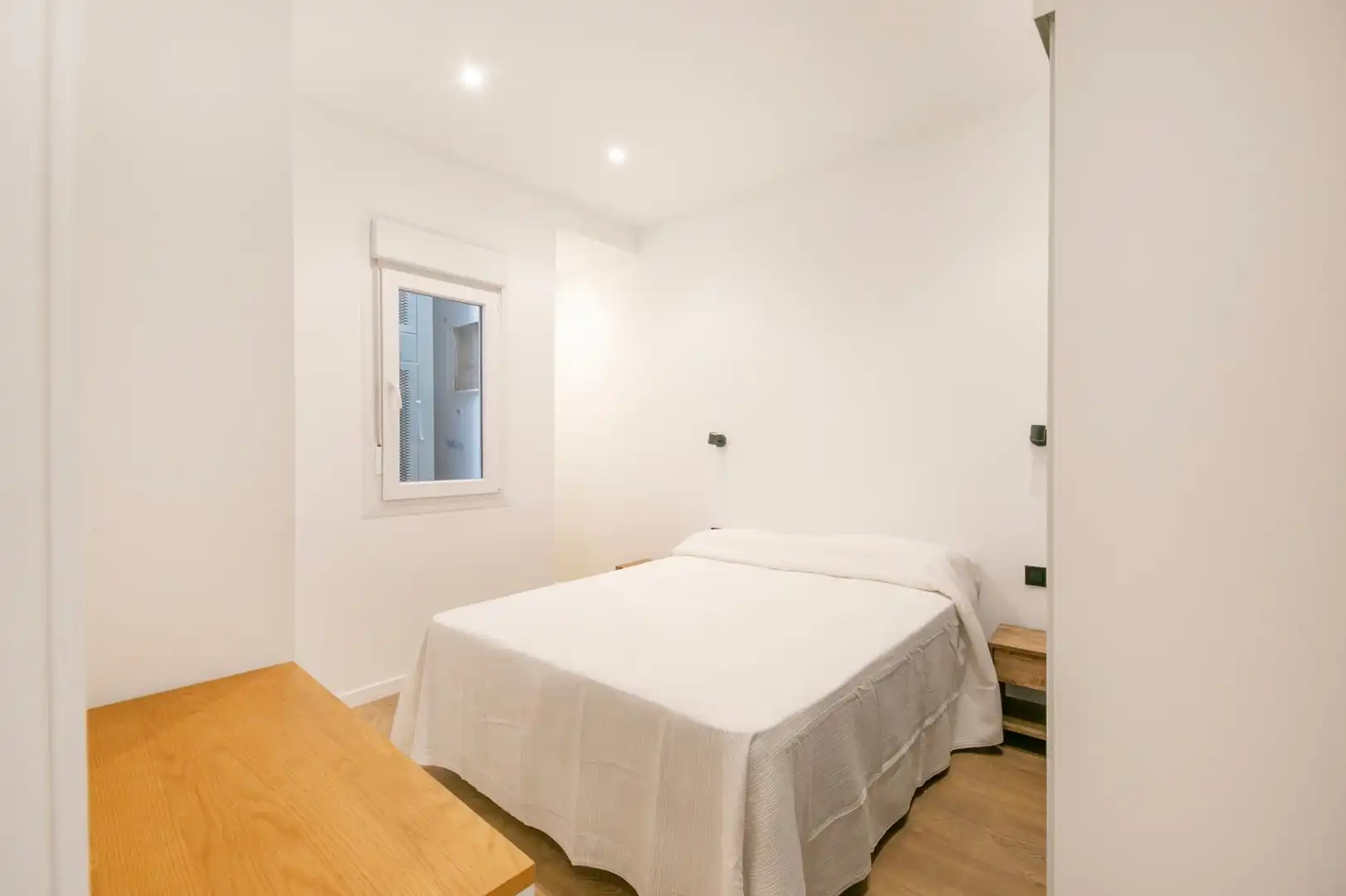 Schlafzimmer von Wohnung zur Miete in Barcelona mit Klimaanlage, Heizung und Parkett
