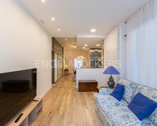 Living room of Apartment to rent in  Valencia Capital  with Air Conditioner, Private garden and Parquet flooring