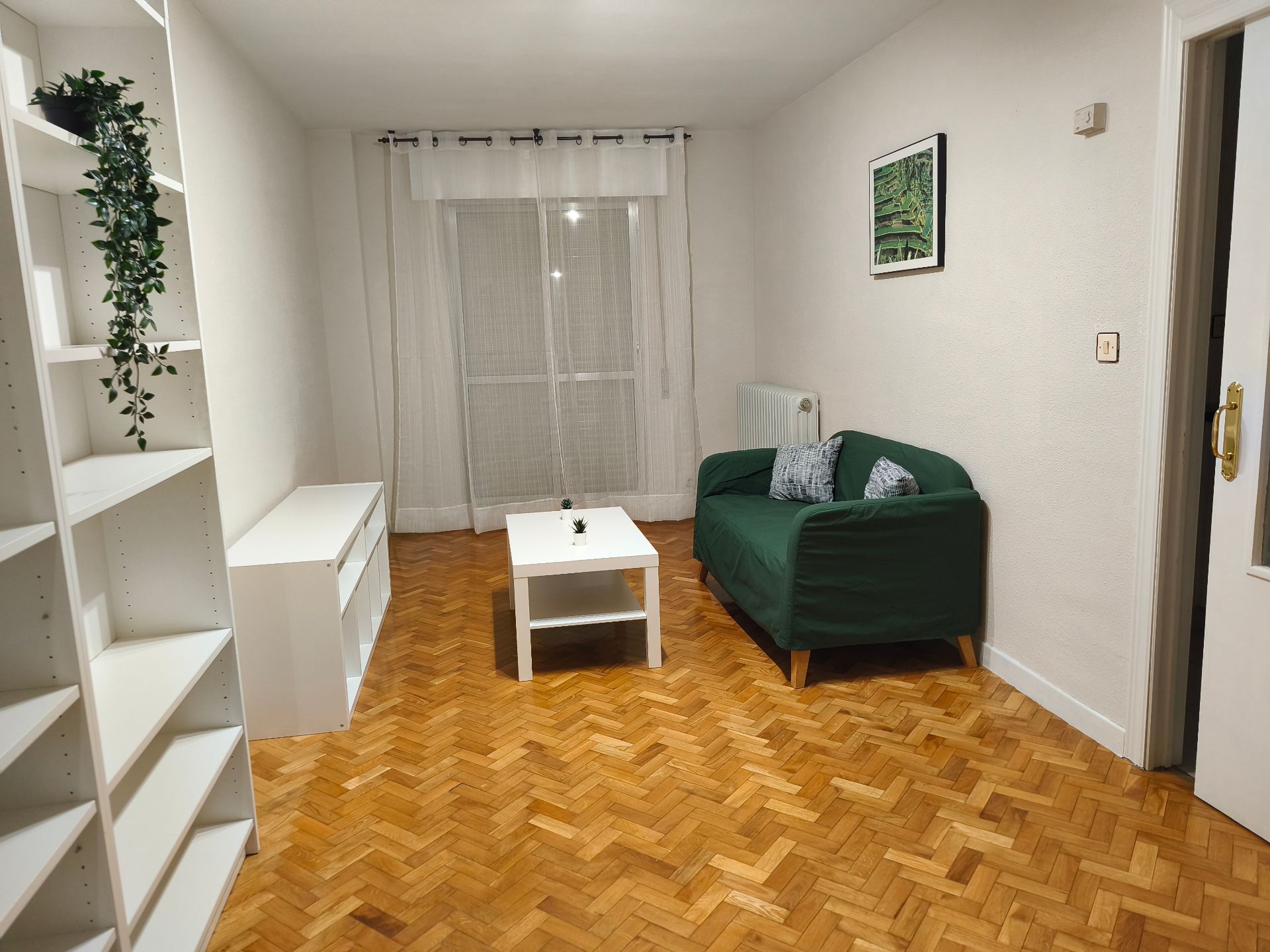 Sala d'estar de Apartament de lloguer en Palencia Capital amb Calefacció, Parquet i Terrassa