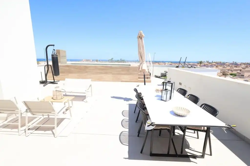 Terrace of Attic for rent in Orihuela  with Air Conditioner, Heating and Swimming Pool