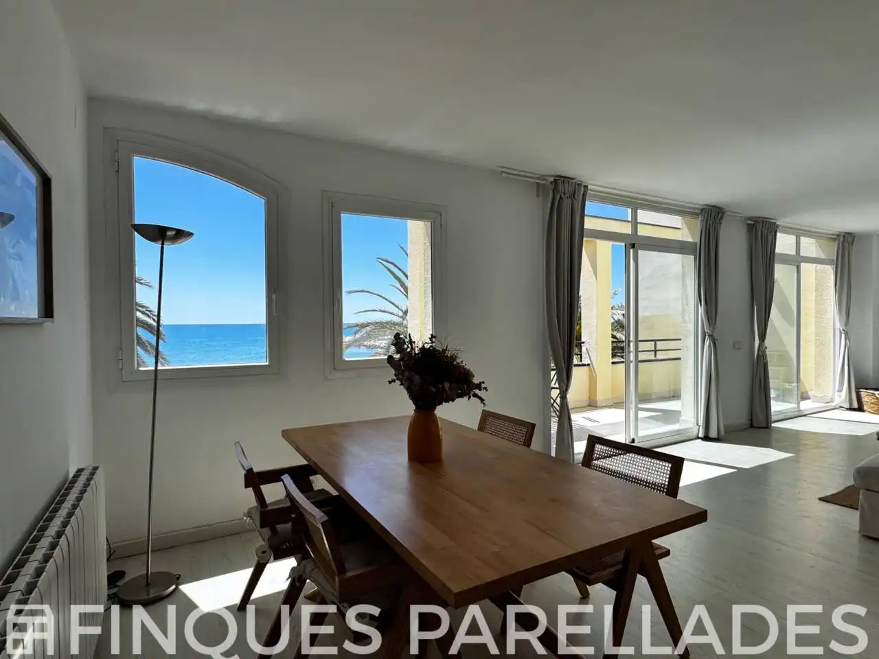 Dining room of Attic for sale in Sitges  with Air Conditioner, Heating and Parquet flooring