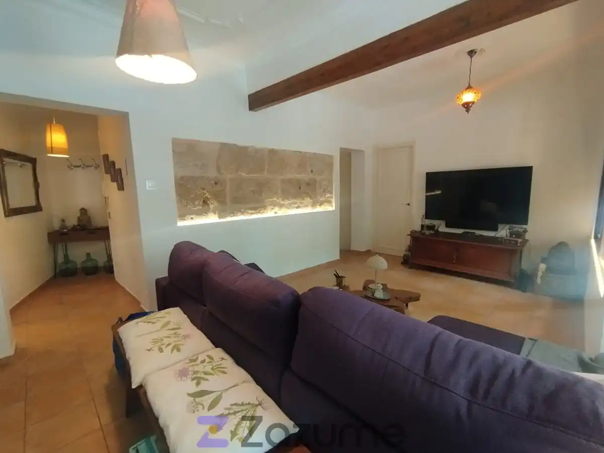 Sala d'estar de Pis de lloguer en  Palma de Mallorca amb Aire condicionat, Terrassa i Moblat