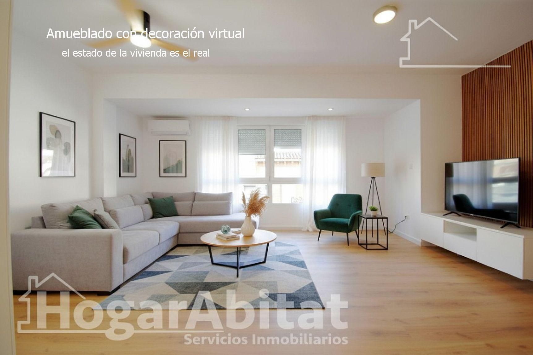 Living room of Flat for sale in Oliva  with Terrace