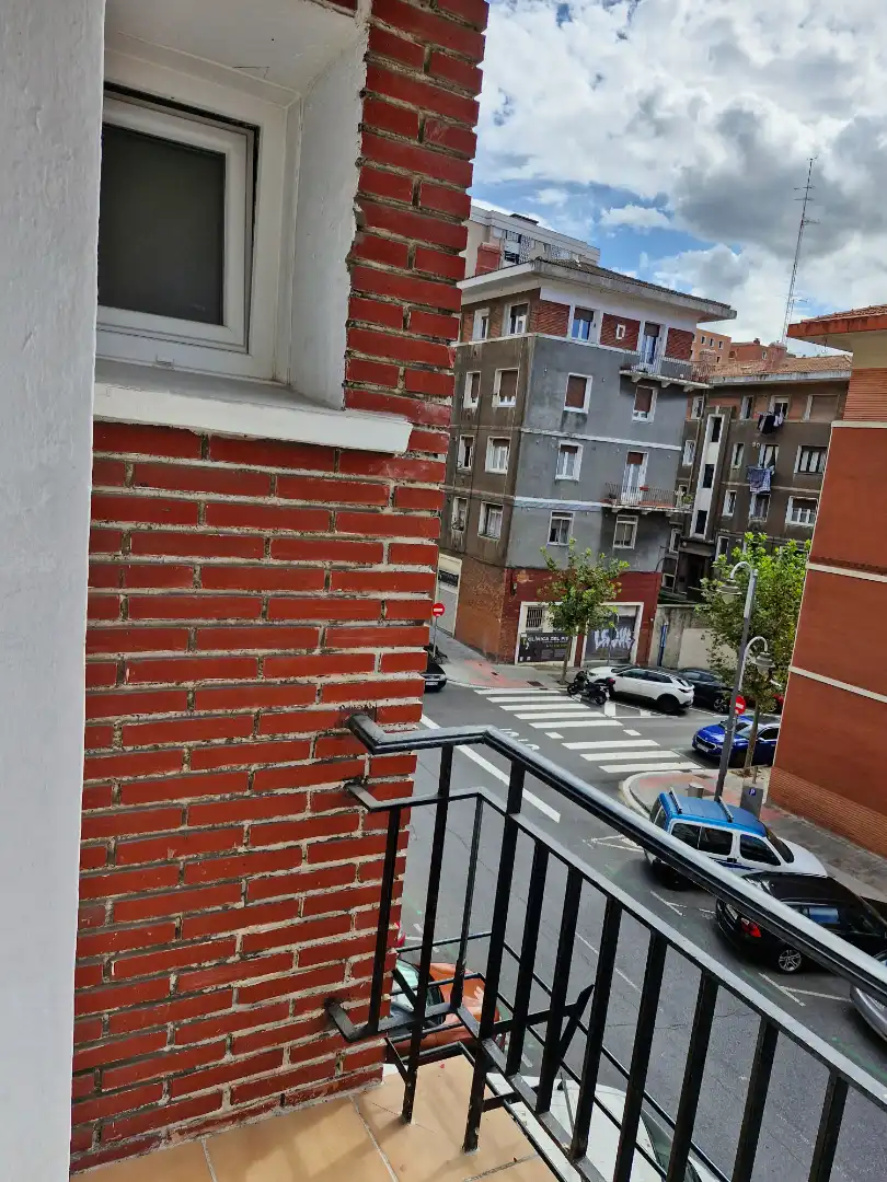 Balcony of Flat for rent in Bilbao   with Heating, Furnished and Oven