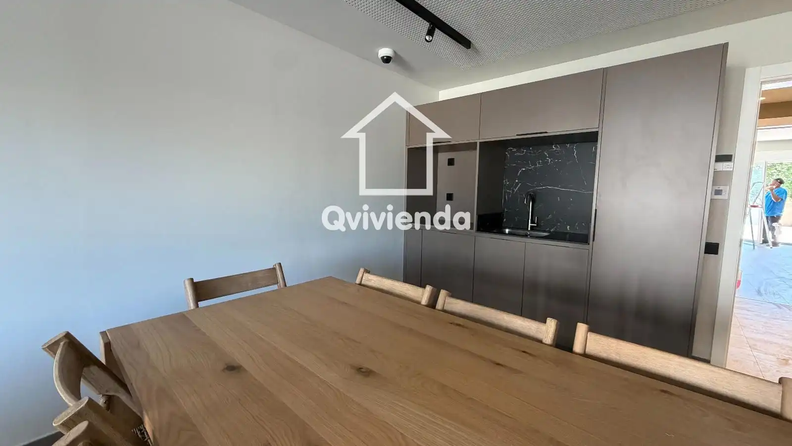 Sala d'estar de Pis de lloguer en Terrassa amb Aire condicionat, Terrassa i Piscina