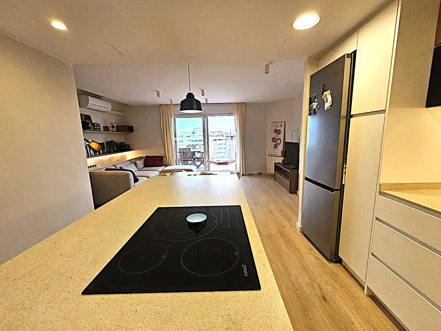 Küche von Wohnung zum Verkauf in Terrassa mit Klimaanlage, Heizung und Parkett