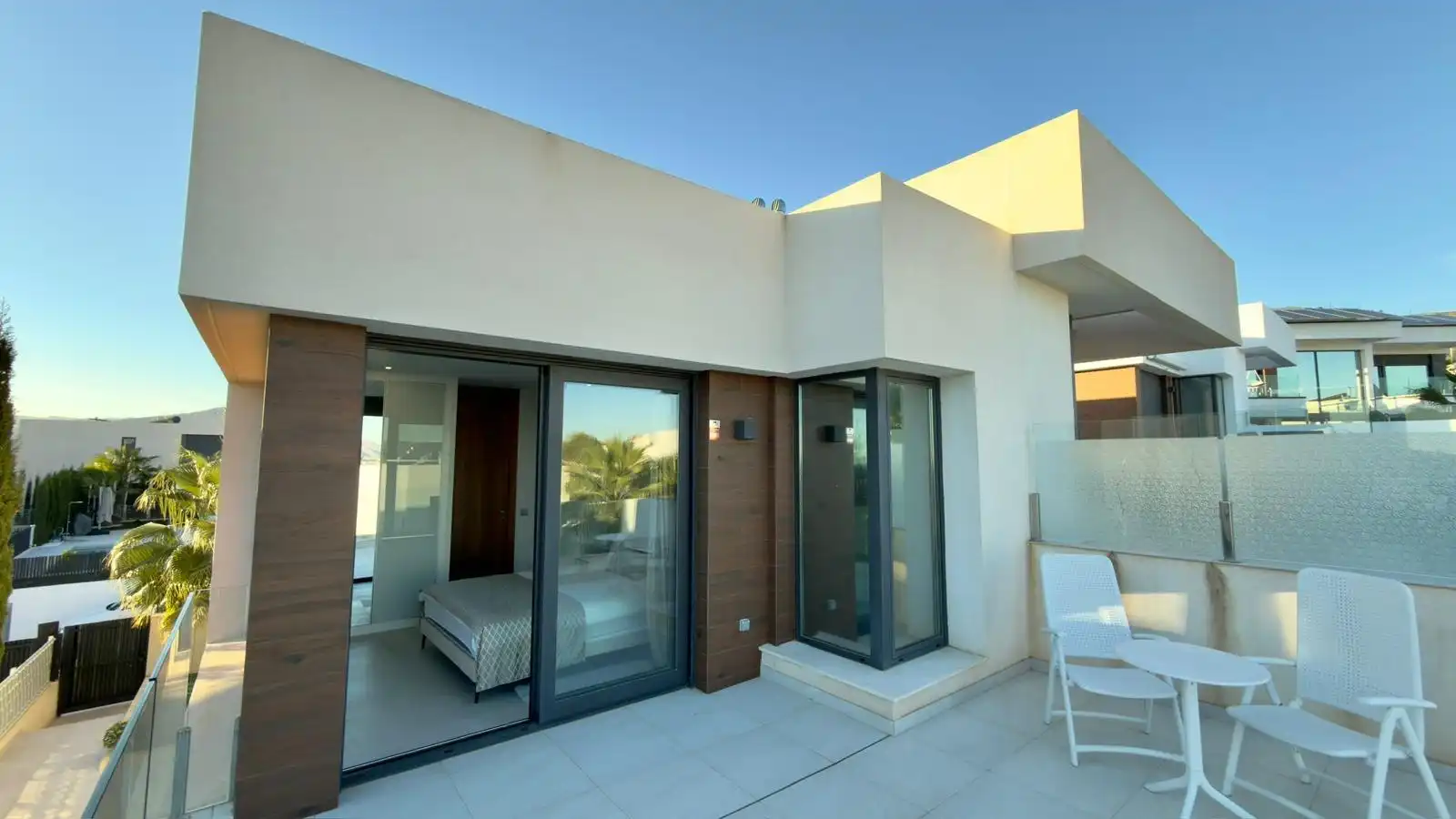 Terraza de Casa o chalet de alquiler en Finestrat con Aire acondicionado, Calefacción y Jardín privado