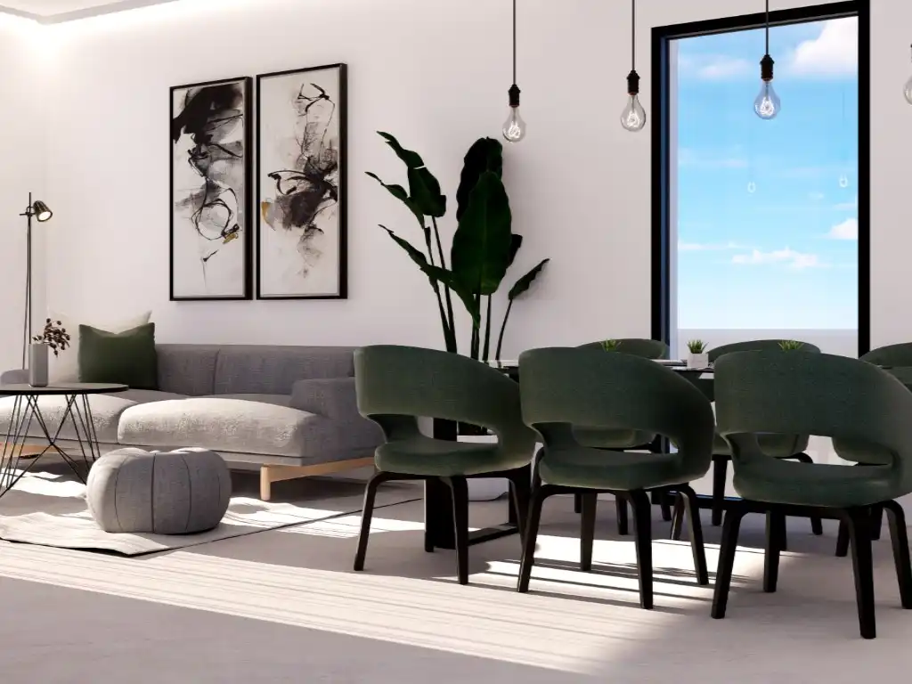 Menjador de Apartament en venda en Finestrat amb Piscina