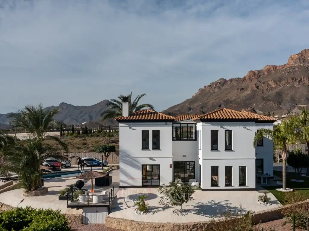 Vista exterior de Casa o chalet en venta en Pulpí con Aire acondicionado, Jardín privado y Terraza