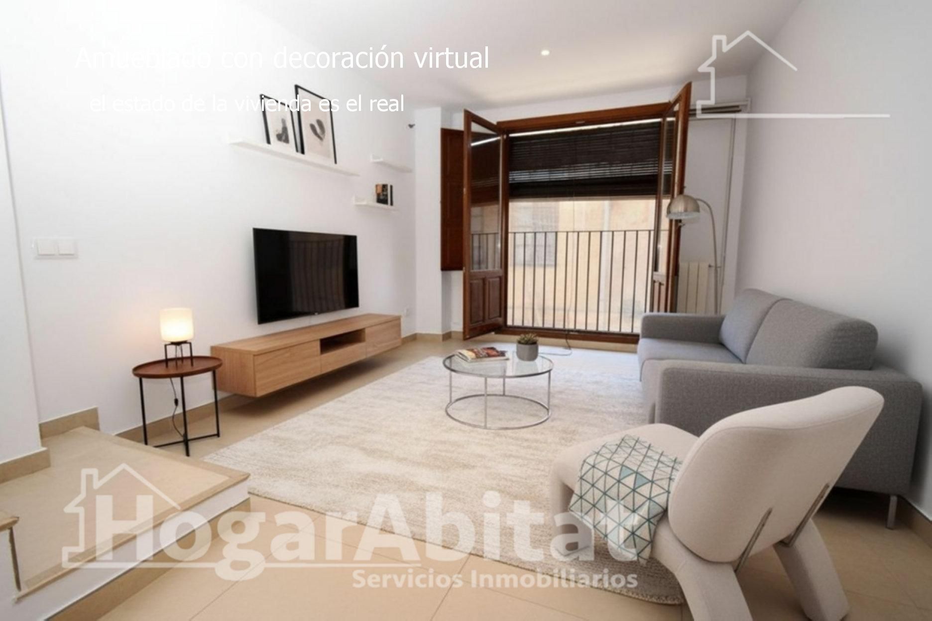 Living room of Flat for sale in  Valencia Capital  with Air Conditioner and Heating
