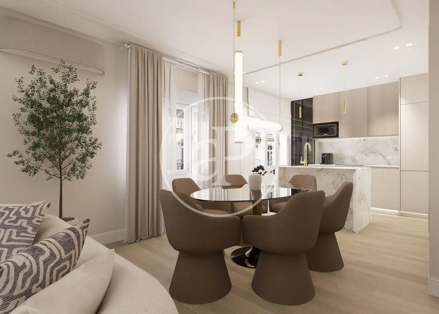 Esszimmer von Wohnung zum Verkauf in Madrid mit Klimaanlage, Heizung und Terrasse