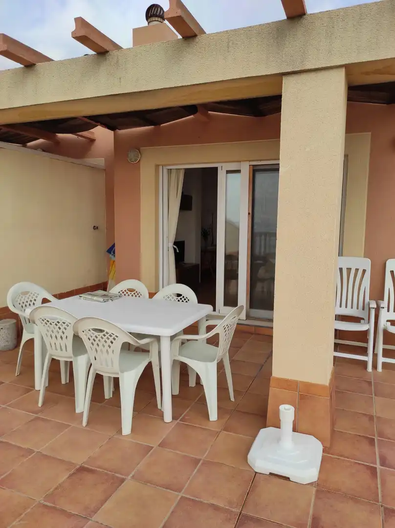 Terrasse von Dachboden zur Miete in Moncofa mit Klimaanlage, Terrasse und Abstellraum
