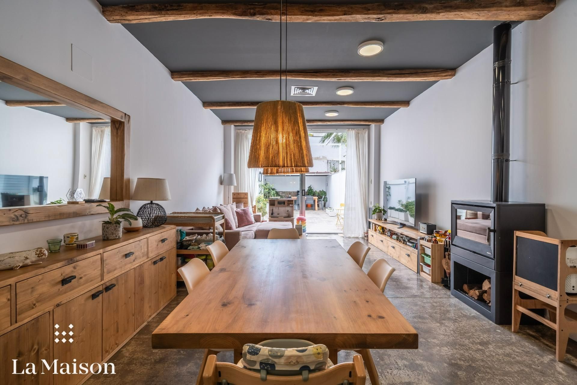 Menjador de Casa o xalet en venda en Mataró amb Aire condicionat i Terrassa