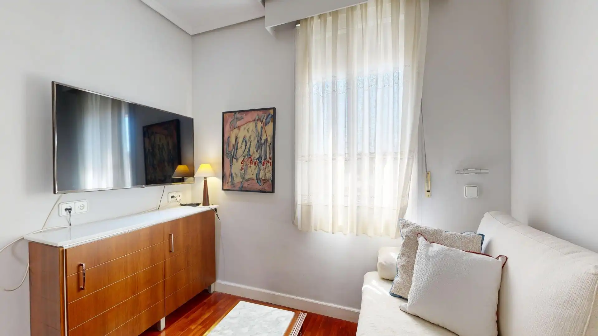 Schlafzimmer von Wohnung zum Verkauf in Valencia mit Klimaanlage, Parkett und Abstellraum