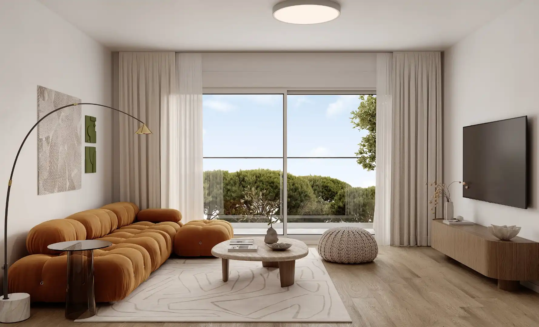 Sala de estar de Piso en venta en Alicante / Alacant con Balcón y Piscina comunitaria