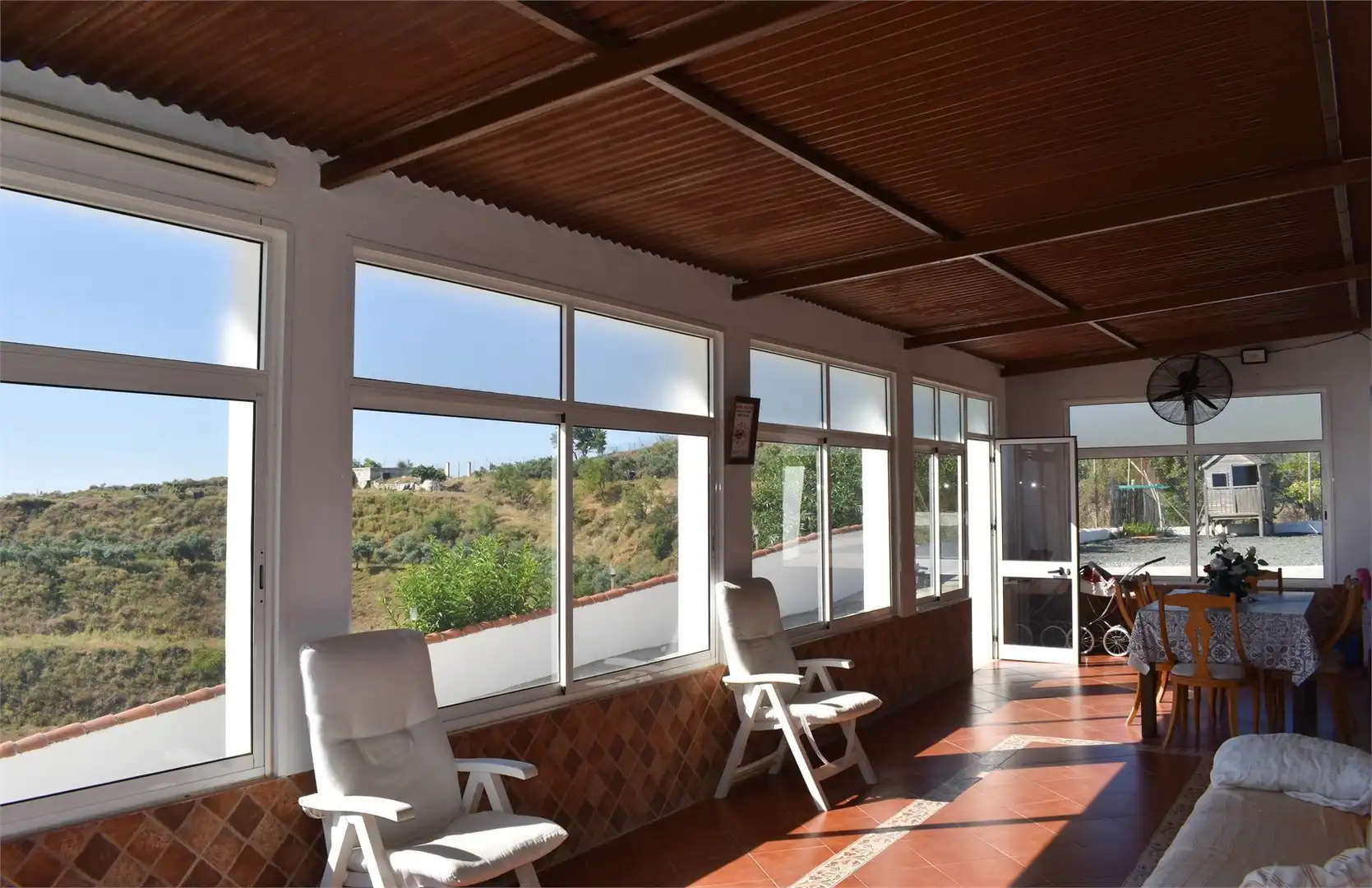 Terrace of Country homes for sale in Iznate  with Air Conditioner, Private garden and Terrace