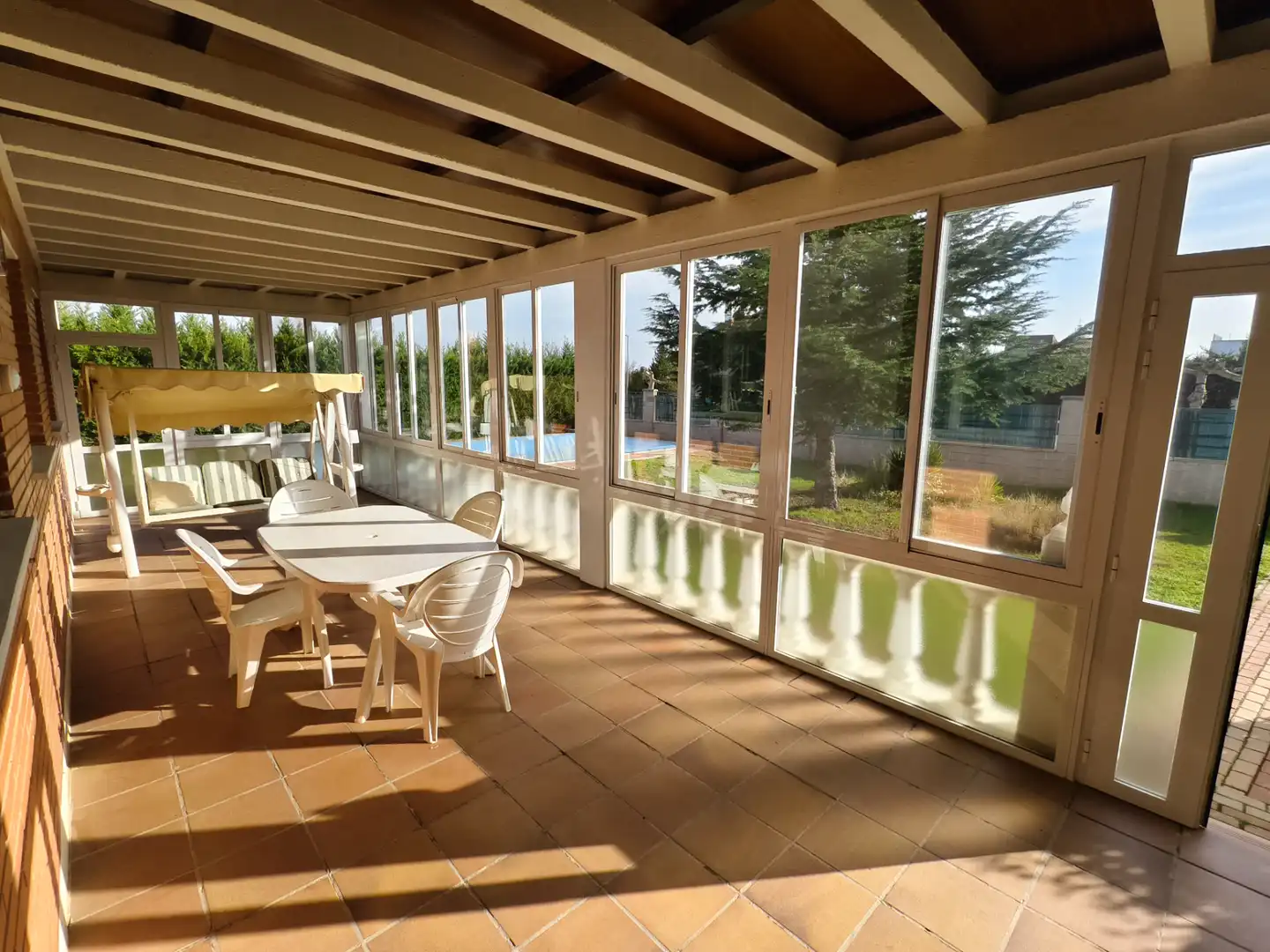 Terraza de Casa o chalet en venta en Grijota con Calefacción, Jardín privado y Piscina
