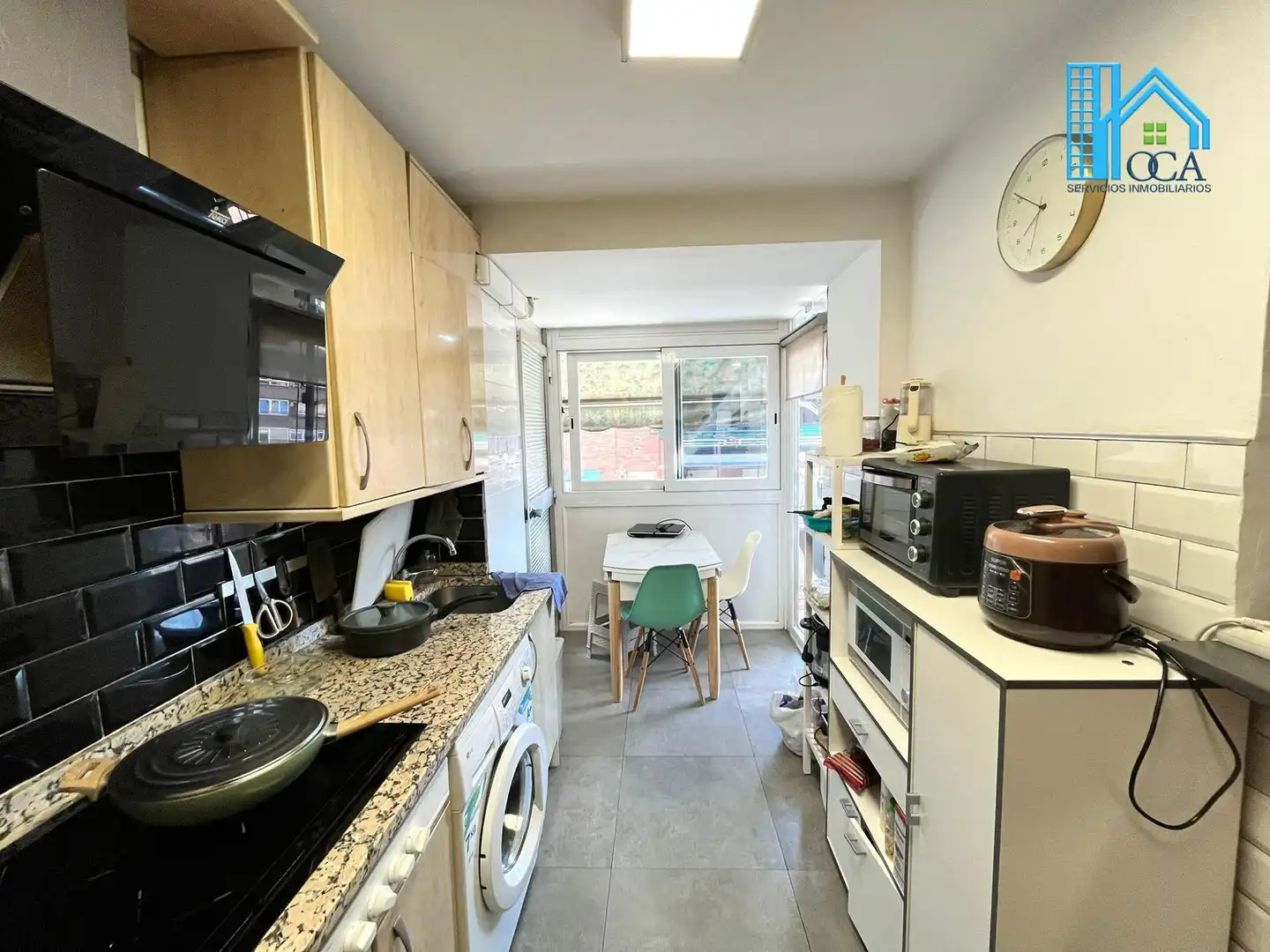 Kitchen of Flat for sale in  Madrid Capital  with Air Conditioner, Terrace and Balcony