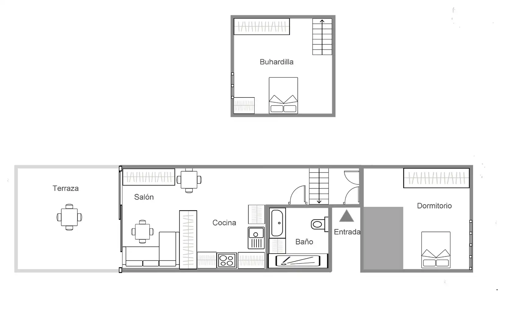 Maisonette zum Verkauf in Adeje mit Terrasse, Möbliert und Gemeinschaftspool
