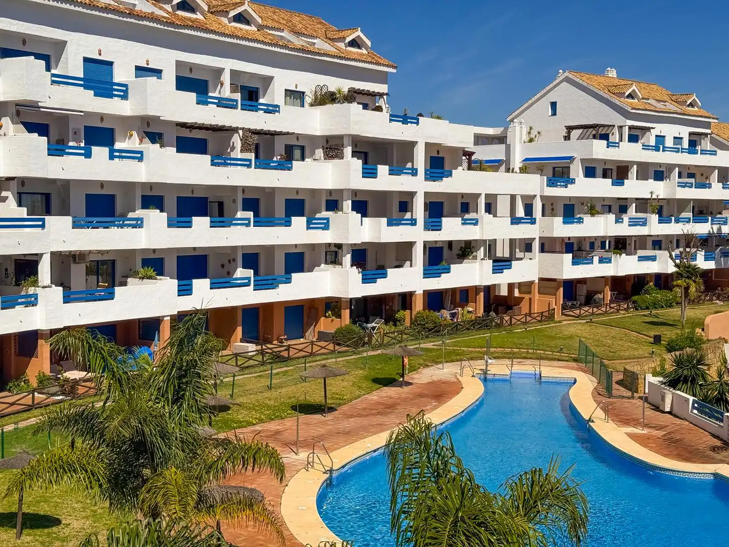 Exterior view of Apartments for sale in Manilva  with Air Conditioner, Heating and Terrace