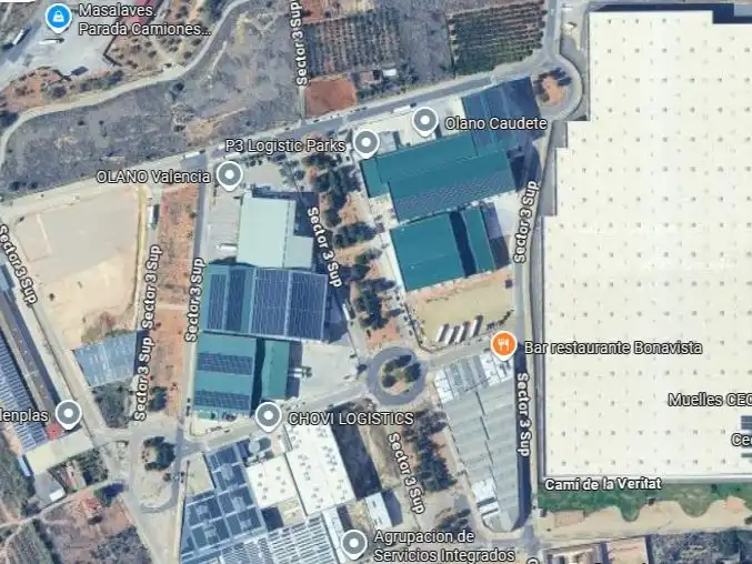 Vista exterior de Terreno industrial en venta en Masalavés