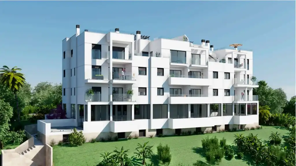 Außenansicht von Wohnungen zum Verkauf in Torrox mit Gemeinschaftspool