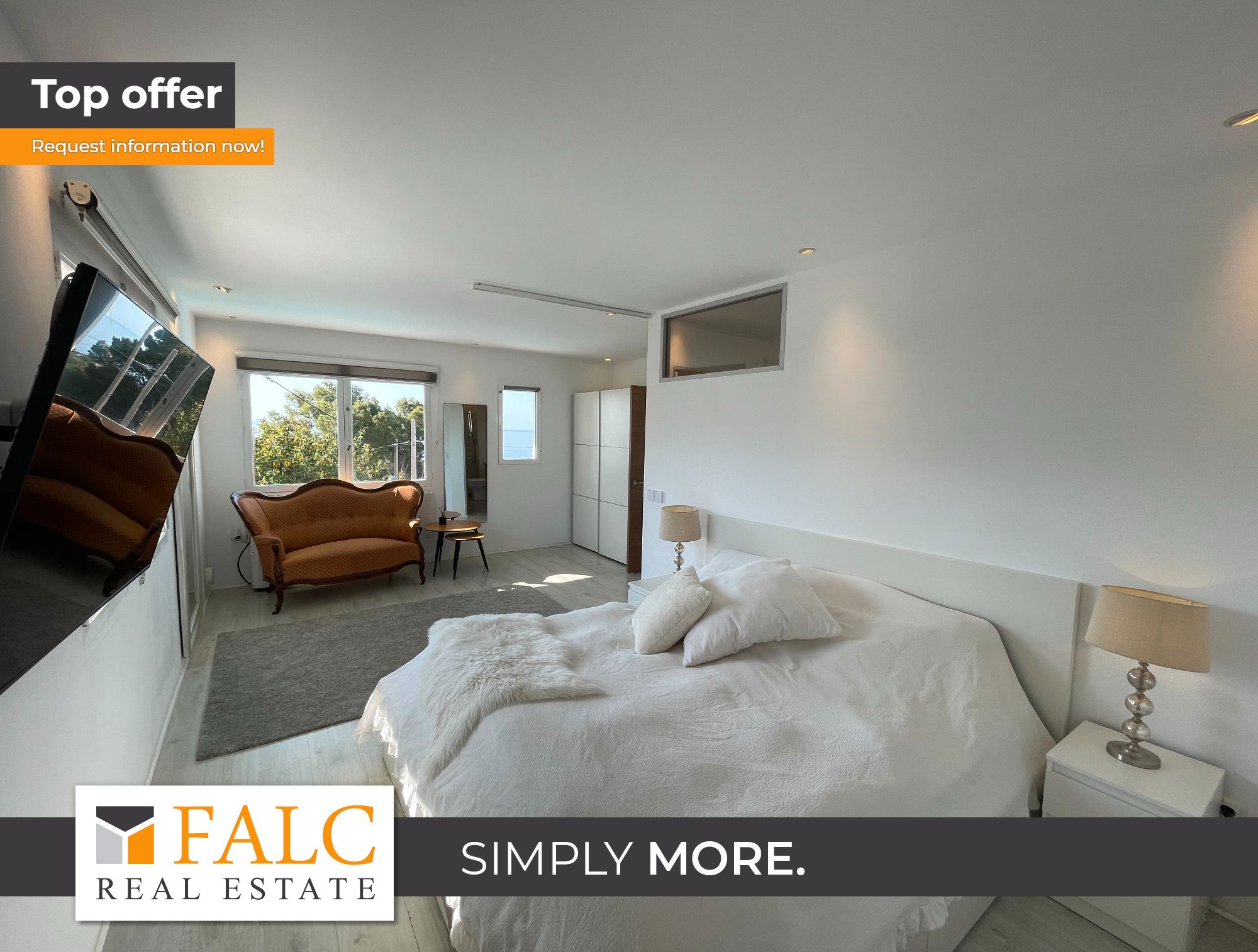 Dormitori de Apartament de lloguer en Calvià amb Piscina comunitària