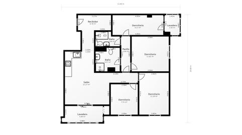 Foto 3 de Piso de alquiler en Puerta Bonita, Madrid Capital