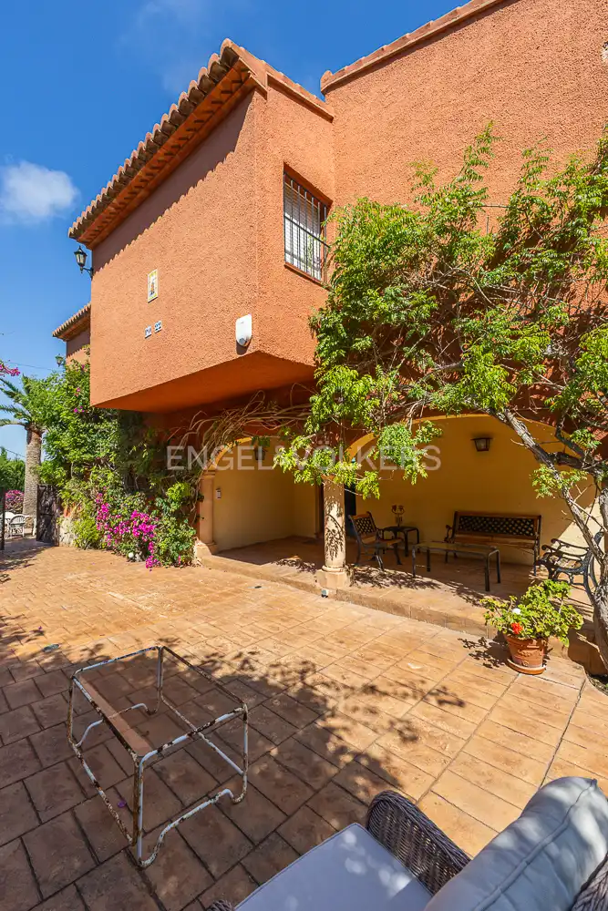 Außenansicht von Haus oder Chalet zur Miete in Jávea / Xàbia mit Klimaanlage, Heizung und Privatgarten