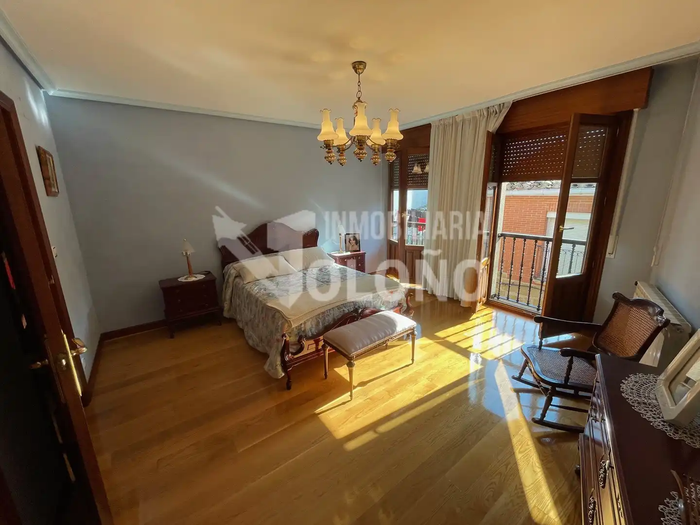 Sala de estar de Casa adosada en venta en San Asensio con Calefacción, Parquet y Trastero
