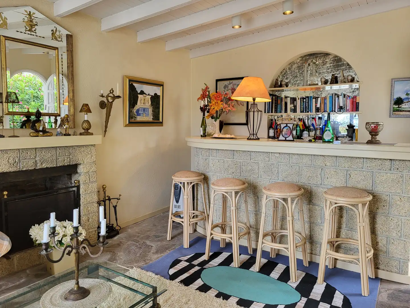 Sala de estar de Casa o chalet en venta en El Sauzal con Terraza, Piscina y Amueblado