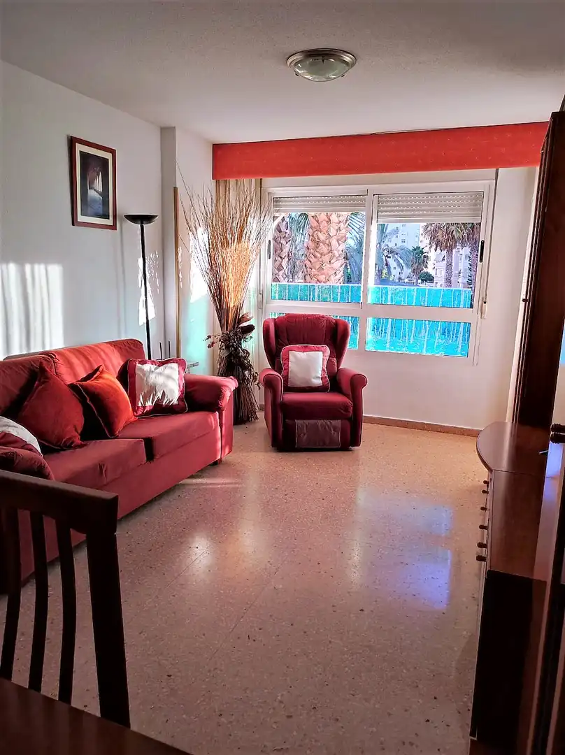Sala de estar de Apartamento de alquiler en Alicante / Alacant con Aire acondicionado, Calefacción y Terraza
