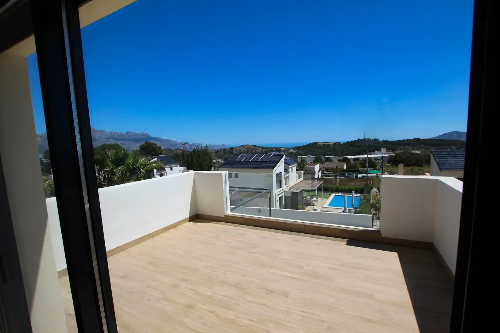 Terraza de Casa o chalet en venta en Polop con Aire acondicionado, Jardín privado y Terraza