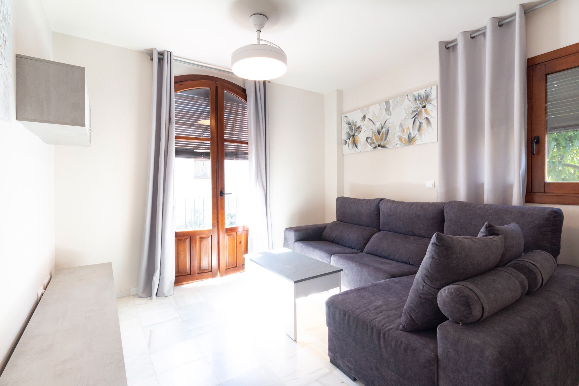 Sala de estar de Piso de alquiler en Lecrín con Terraza, Amueblado y Horno