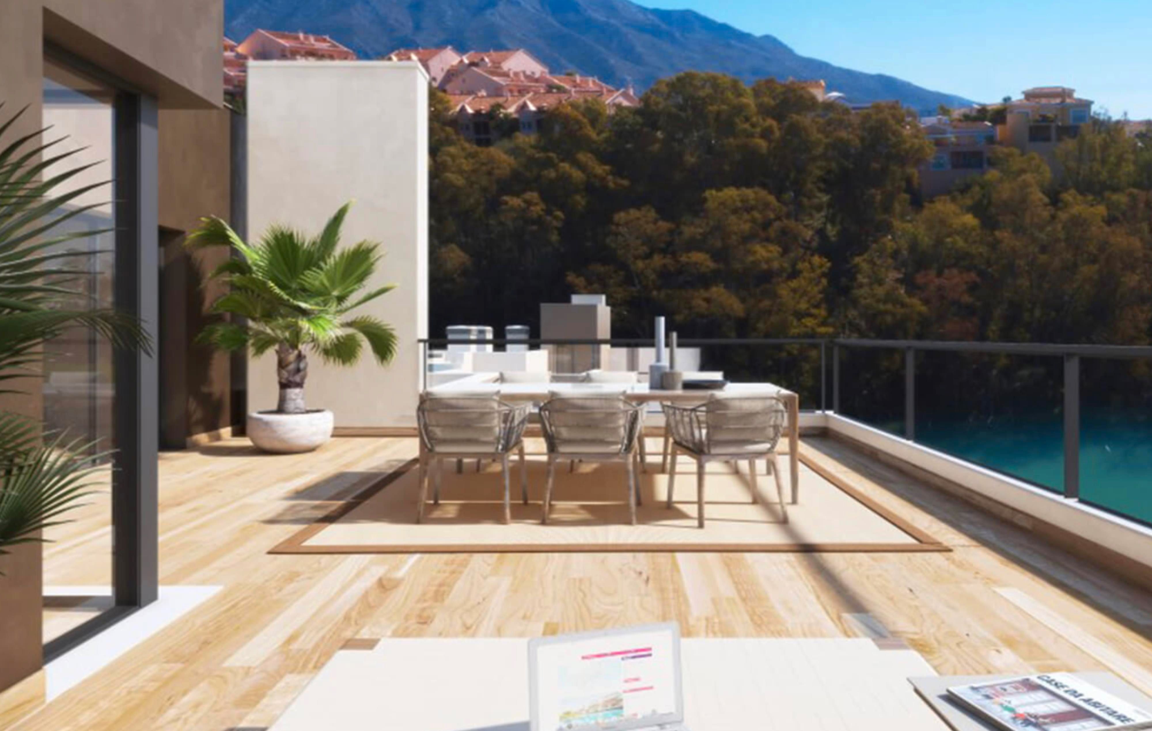 Terrassa de Pis en venda en Marbella amb Aire condicionat, Terrassa i Piscina comunitària